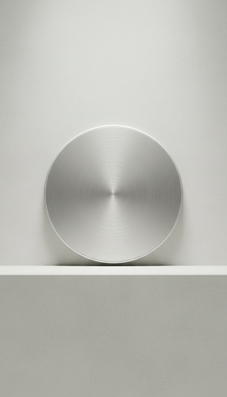 Brushed Silver Wireless Charging Pad