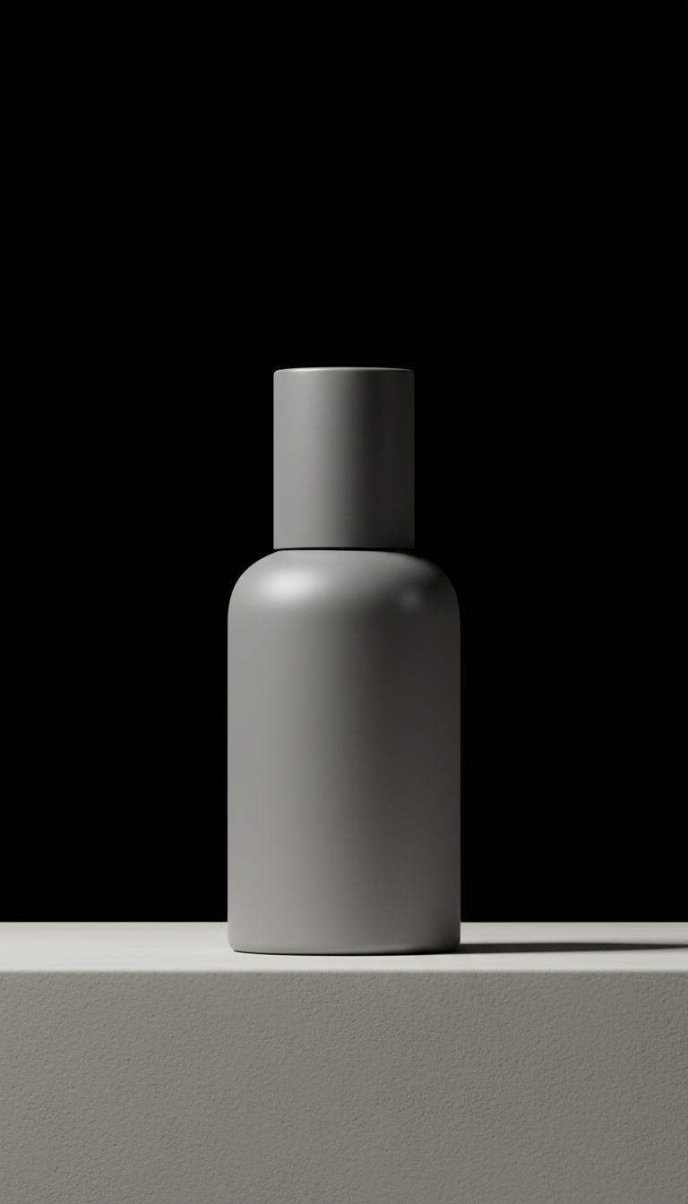 Graphite Grey Skincare Serum Bottle