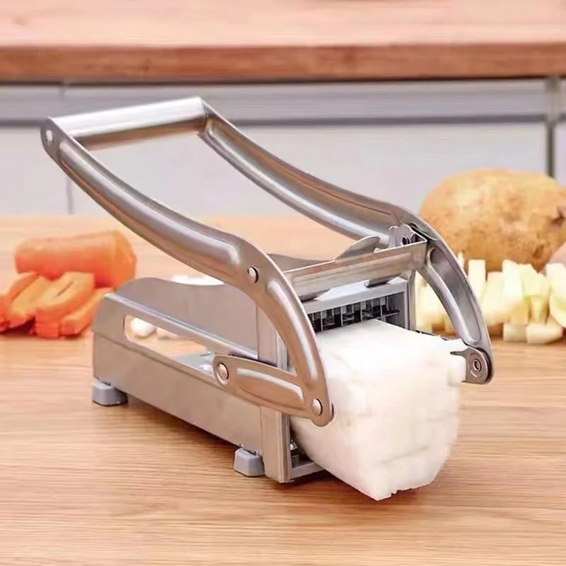 Manual Cutter French Fries Slicer Stainless Steel Potato Chips Maker Meat Chopper Dicer Cutting Machine Cooking Tool For Kitchen