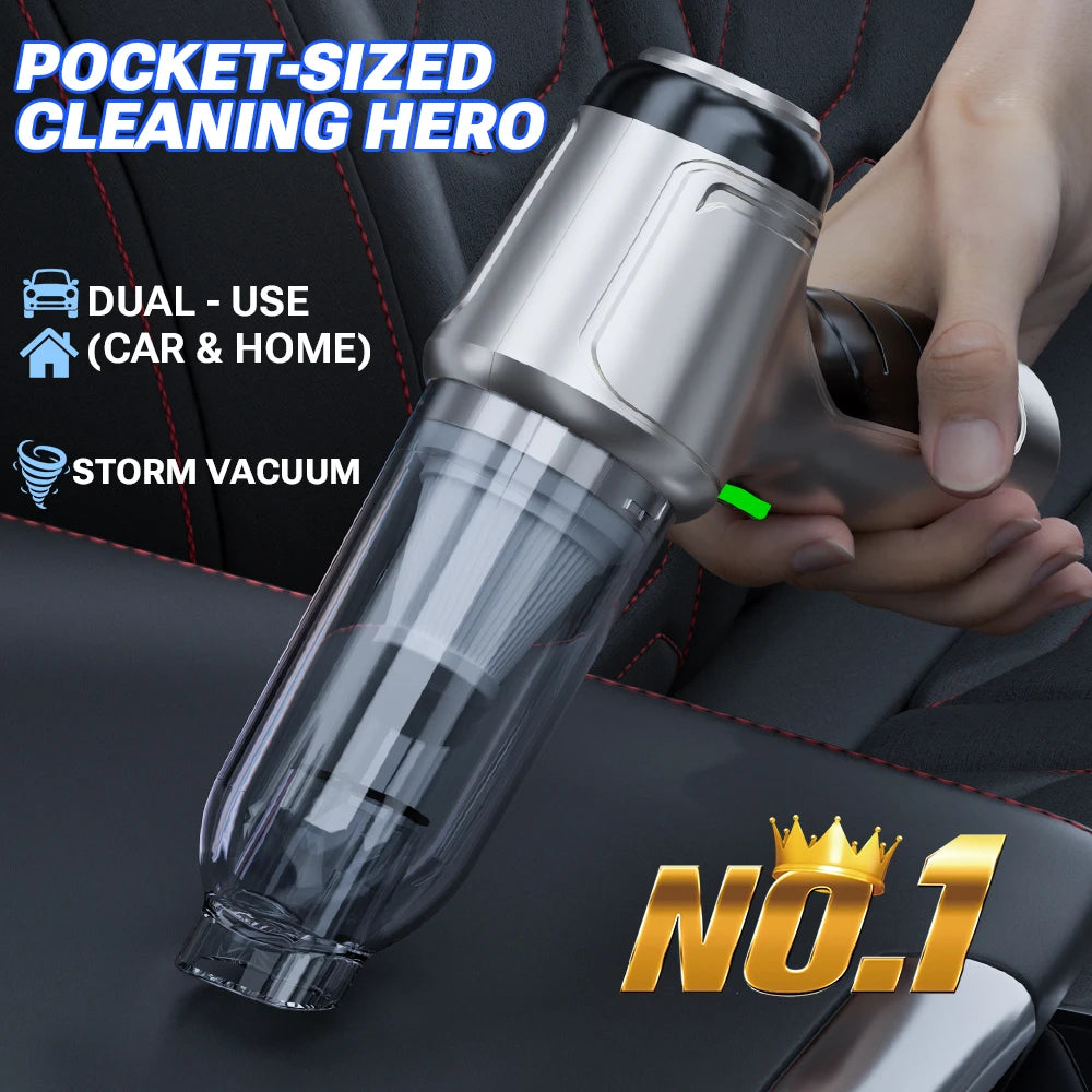 SZUK 15000PA Portable Car Vacuum Cleaner Poweful Handheld  Cleaning Machine Strong Suction Wireless Mini Vacuum Cleaner for Car