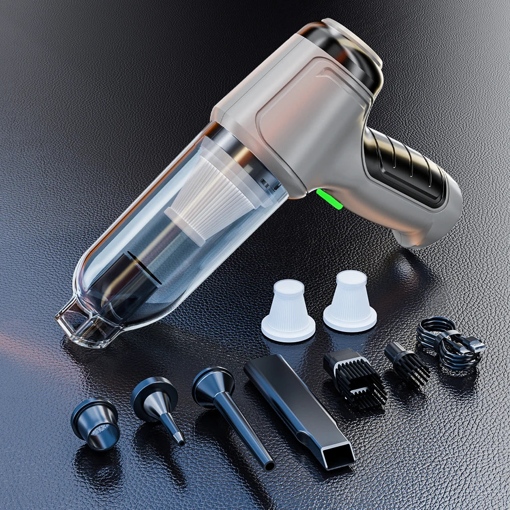 SZUK 15000PA Portable Car Vacuum Cleaner Poweful Handheld  Cleaning Machine Strong Suction Wireless Mini Vacuum Cleaner for Car