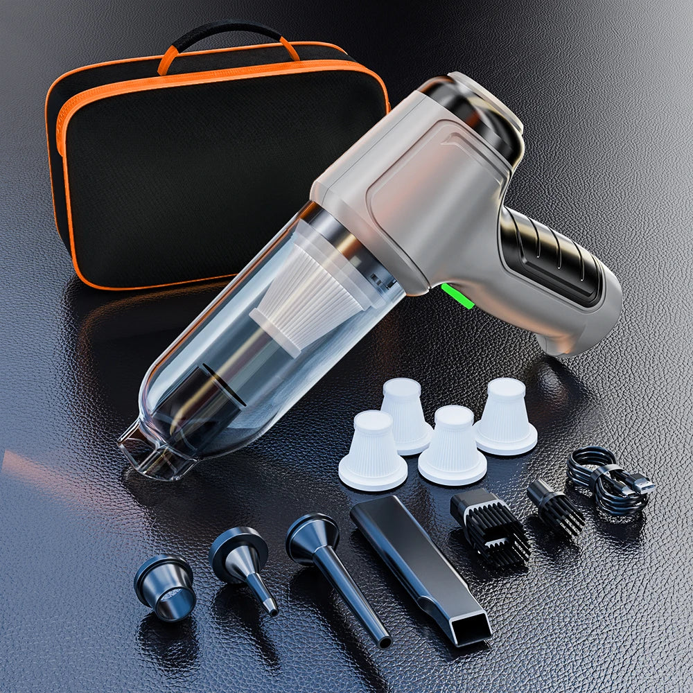 SZUK 15000PA Portable Car Vacuum Cleaner Poweful Handheld  Cleaning Machine Strong Suction Wireless Mini Vacuum Cleaner for Car