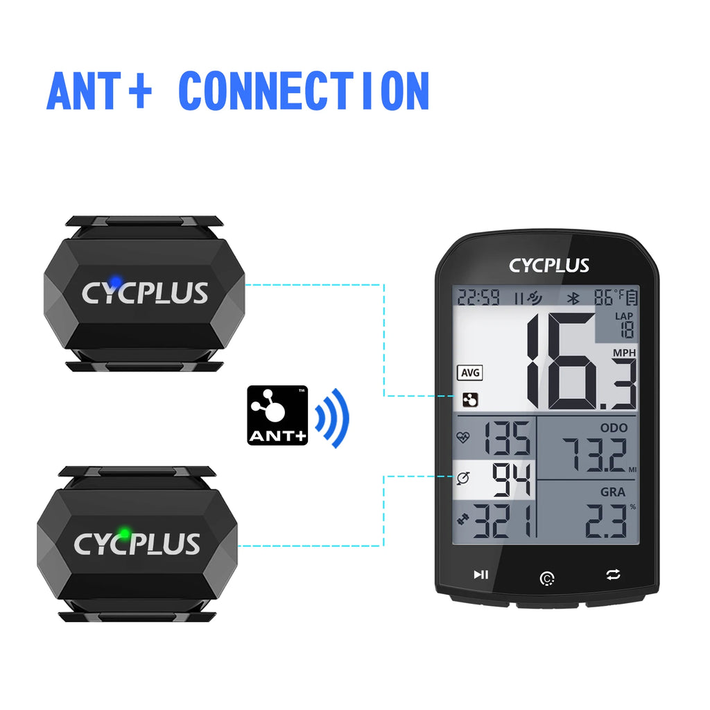 CYCPLUS Dual Cadence & Speed Sensor – ANT+ & Bluetooth