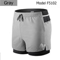 AONIJIE F5102 Men Quick Dry Sports Shorts Trunks Athletic Shorts With Lining Prevent Wardrobe Malf For Running Gym Soccer Tennis