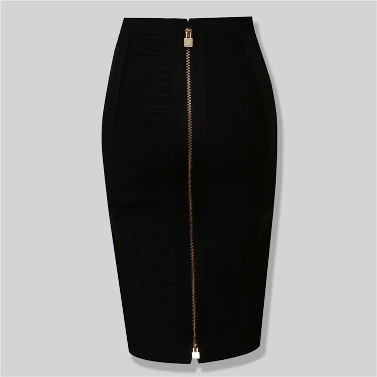 13 Colors Women Summer Fashion Sexy Black Red Beige White Bandage Skirt 2021 Knitted Elastic Sweet Candy Color Pencil Skirt