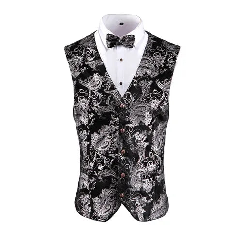 Gold Steampunk Sleeveless Vest Coat Men's, Single Breasted V Neck Waistcoat,Gold Silver Red Business Wedding Party Man Vests 5xl
