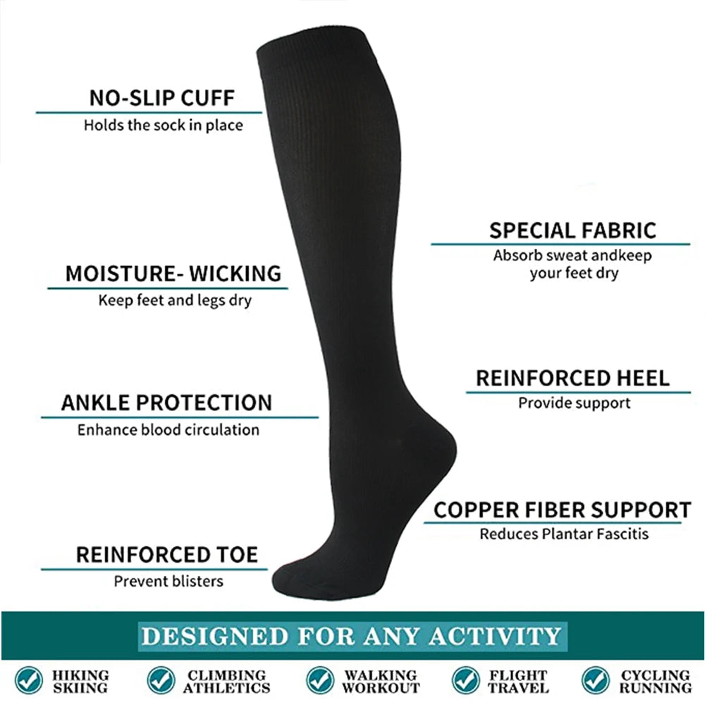 Graduated Compression Socks – 3 Pairs