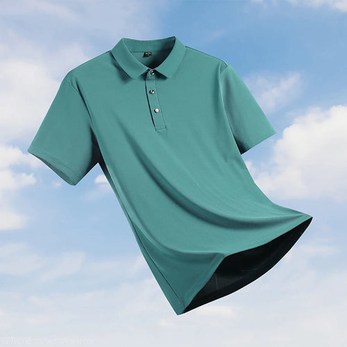 2023 New Oversized Size 8XL 9XL Polo Shirt Men Summer Ice Silk Breathable Polo Men's Fashion Business Polo Shirt Brand Clothing
