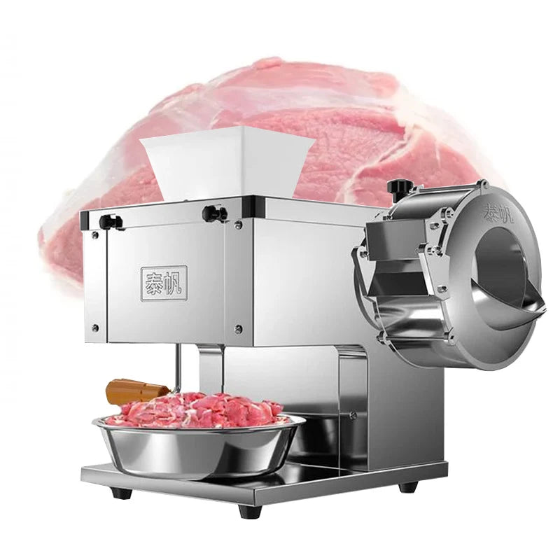 Electric commercial meat cutter Stainless steel Pork beef slicer Fully Automatic meat dicing machine