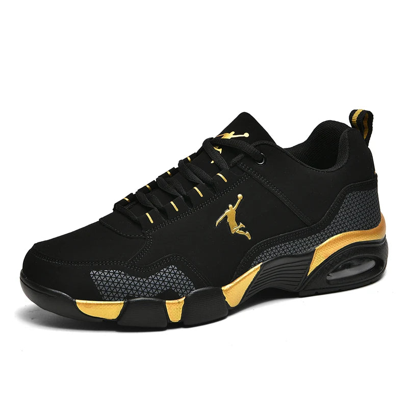 2025 new men's sports shoes outdoor men's running shoes fashion comfortable leather walking shoes men's jogging training shoes