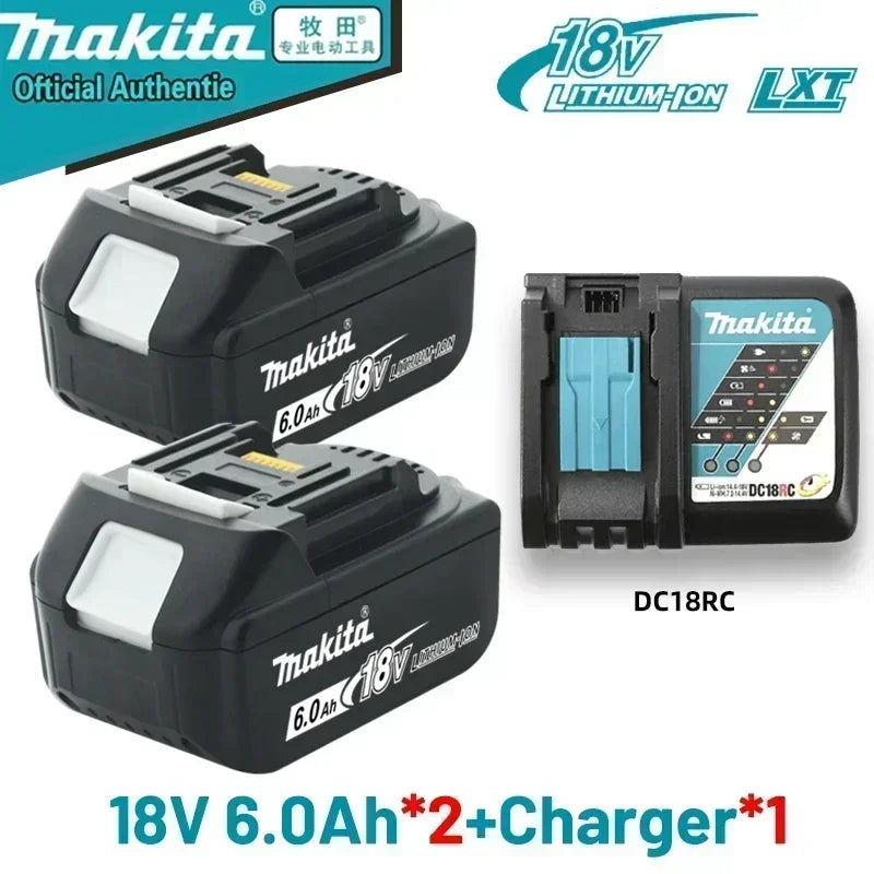 Makita 18V 6.0Ah rechargeable battery, suitable for Makita BL1840 BL1830 BL1830B BL1850 BL1850B original power tool battery