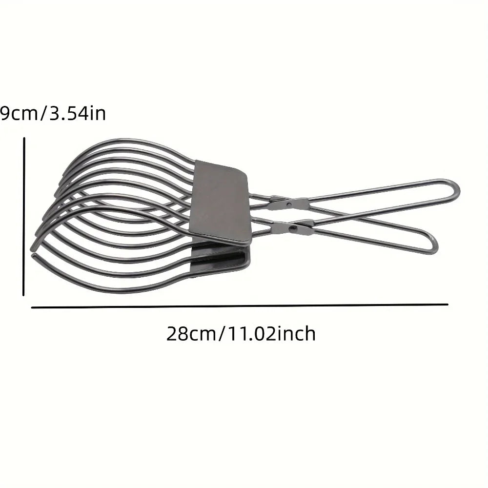 Stainless Steel BBQ Slicer Meat Cutter Multi-Function Camping Kitchen Tool for Ham Bread Portable Rustproof Outdoor Accessories