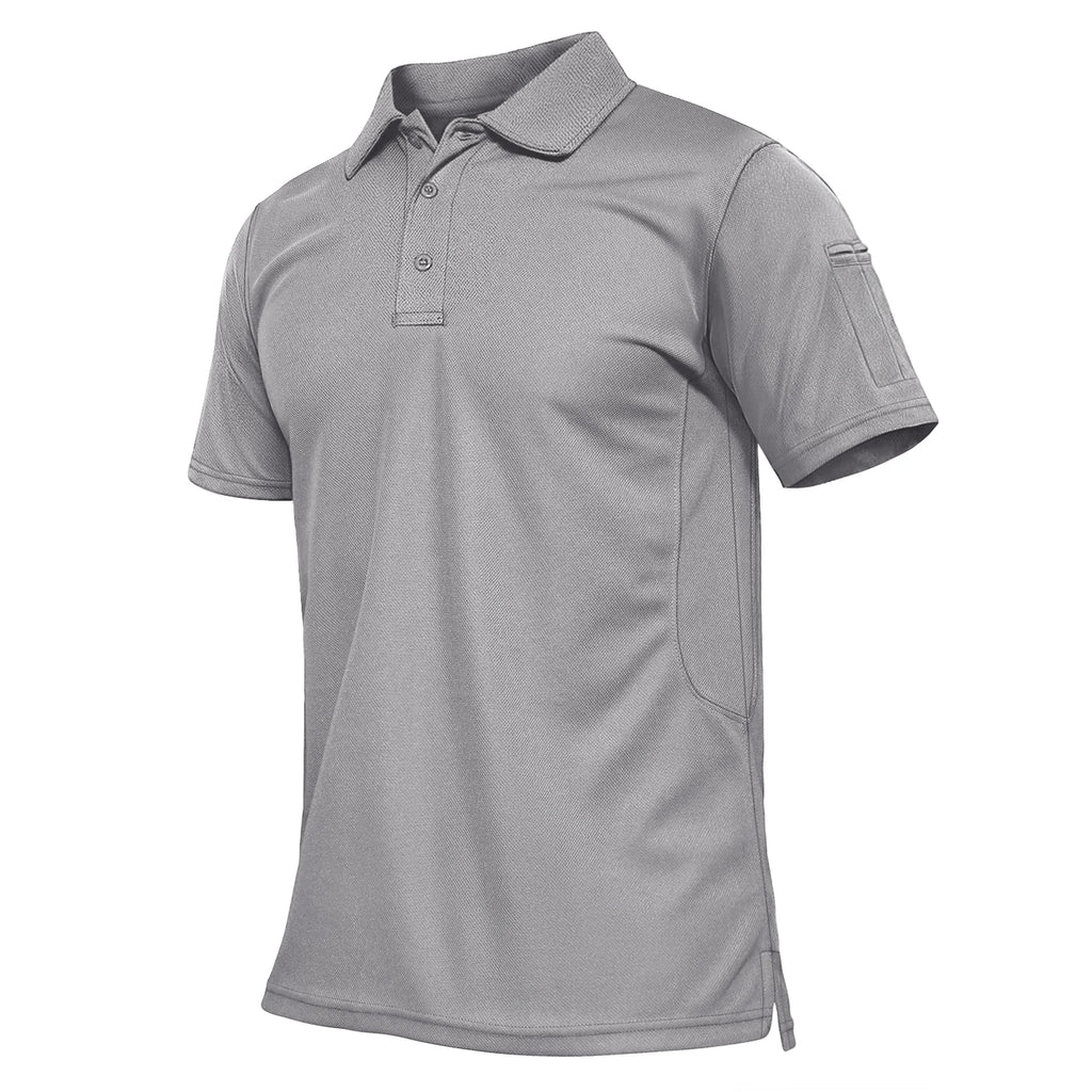 TACVASEN Summer Colorful Fashion Polo Tee Shirts Men's Short Sleeve T-shirt Quick Dry Team Work Green T-Shirt Tee Tops Clothing