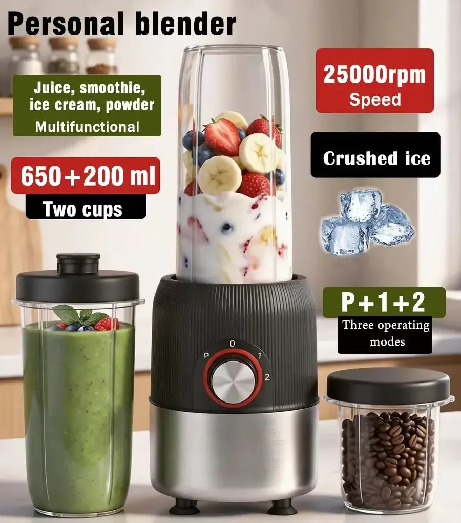 Personal Blender Portable Blender for Shakes and Smoothies 2 Speed Ice Crushing & Juicer Mixer, Rechargeable & Easy to Clean