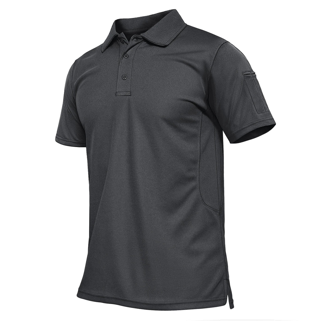 TACVASEN Summer Colorful Fashion Polo Tee Shirts Men's Short Sleeve T-shirt Quick Dry Team Work Green T-Shirt Tee Tops Clothing