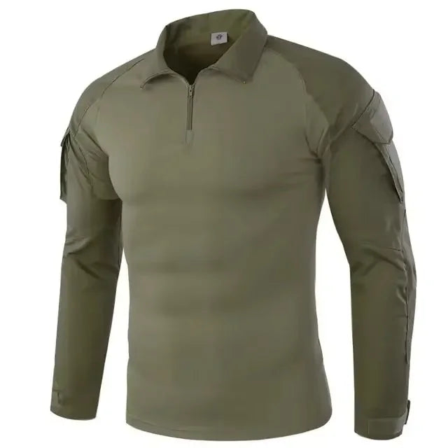 Men's Outdoor Tactical Hiking T-Shirts,Hunting Camouflage Long Sleeve Hunting Climbing Shirt,Male Breathable Sport Clothes