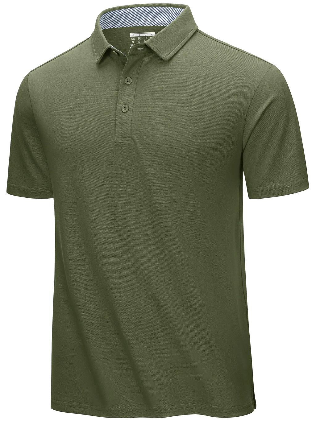 TACVASEN Summer Cotton Blend Golf Polos Shirts Mens Work Polo T-shirts Quick Dry Casual Short Sleeve Pullover Tops Outdoor Tee
