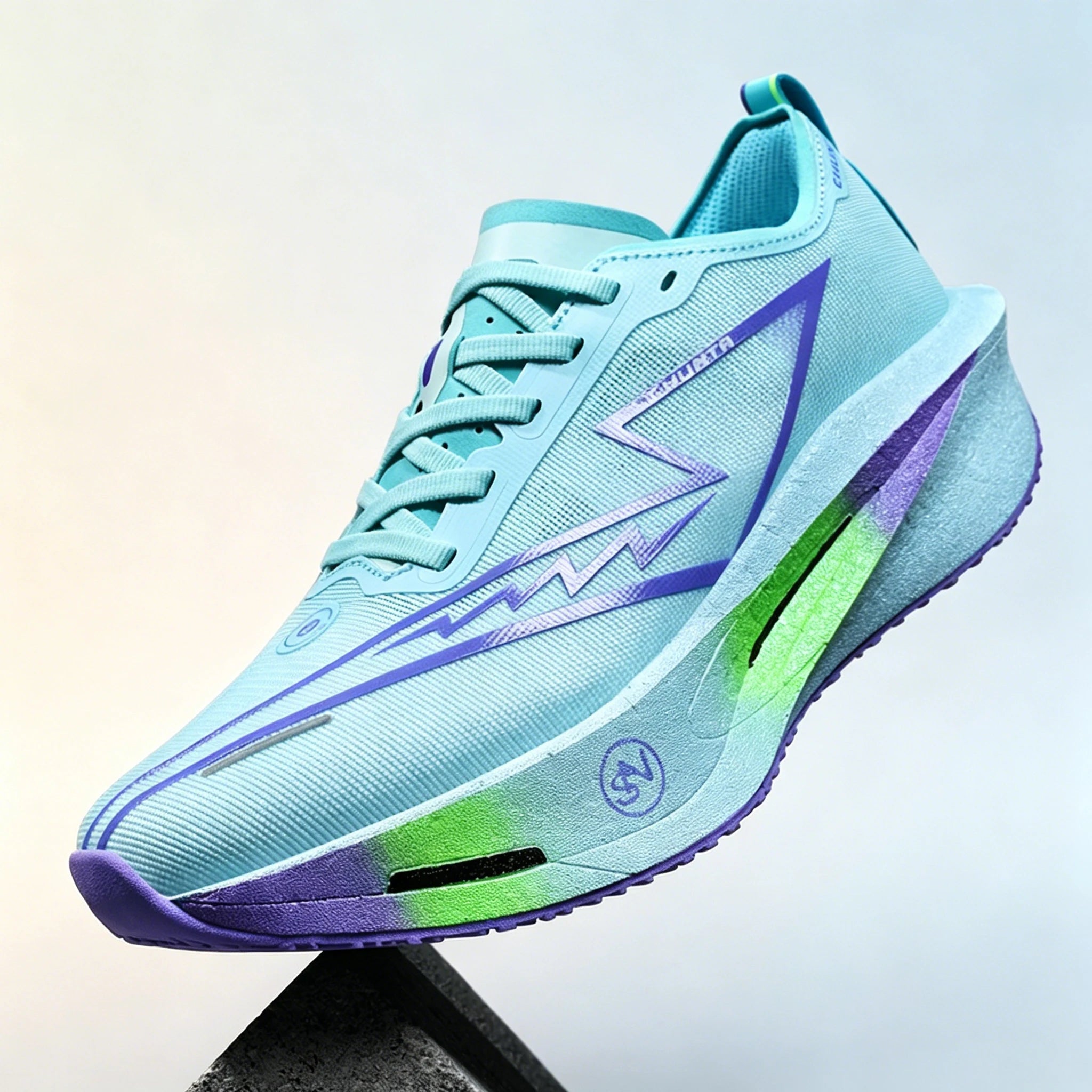 Men's and Women's Breathable Mesh Carbon Plate Chunta Running Shoes, Marathon Shock-Absorbing and Anti Slip Sports Shoes