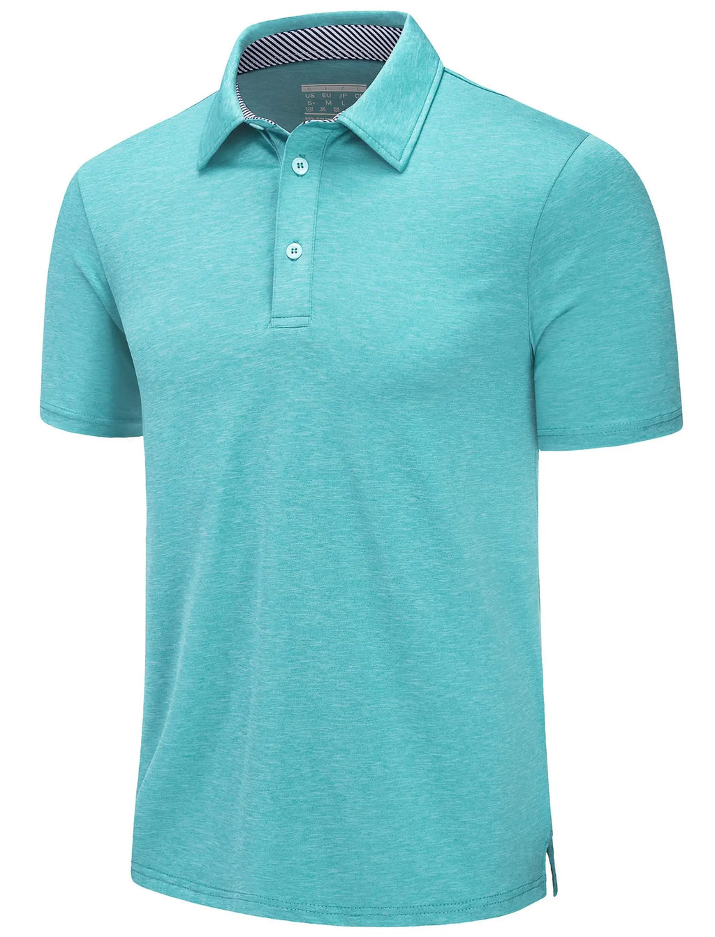 TACVASEN Summer Polo T-shirts Mens Casual Short Sleeve Shirts 3 Buttons Down Quick Dry Breathable Golf Fishing Pullover Workwear