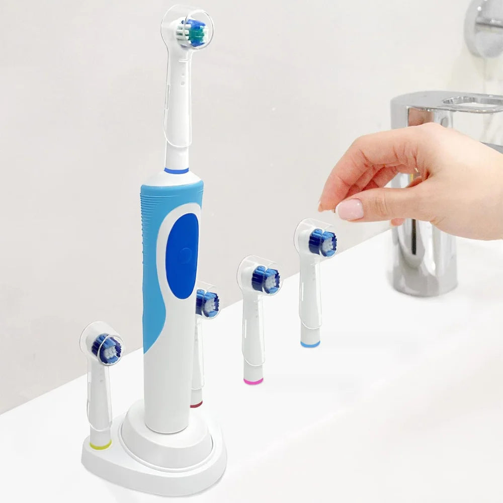 Toothbrush Dustproof Covers Caps Compatible with Braun Oral B Electric Toothbrush Round Replacement Brush Heads Series Protector