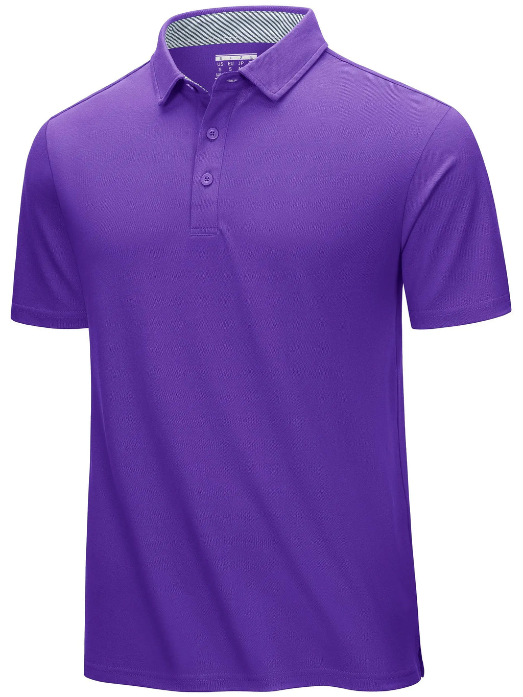 TACVASEN Summer Cotton Blend Golf Polos Shirts Mens Work Polo T-shirts Quick Dry Casual Short Sleeve Pullover Tops Outdoor Tee