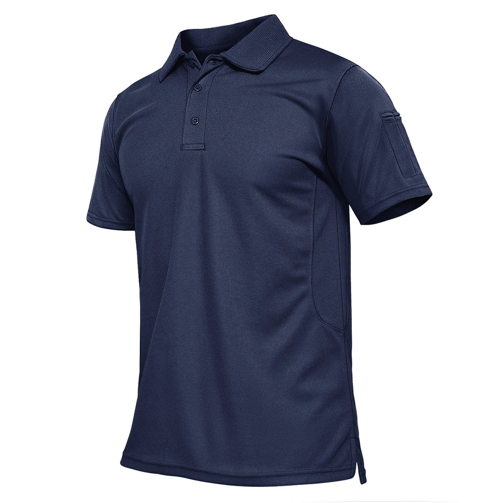 TACVASEN Summer Colorful Fashion Polo Tee Shirts Men's Short Sleeve T-shirt Quick Dry Team Work Green T-Shirt Tee Tops Clothing