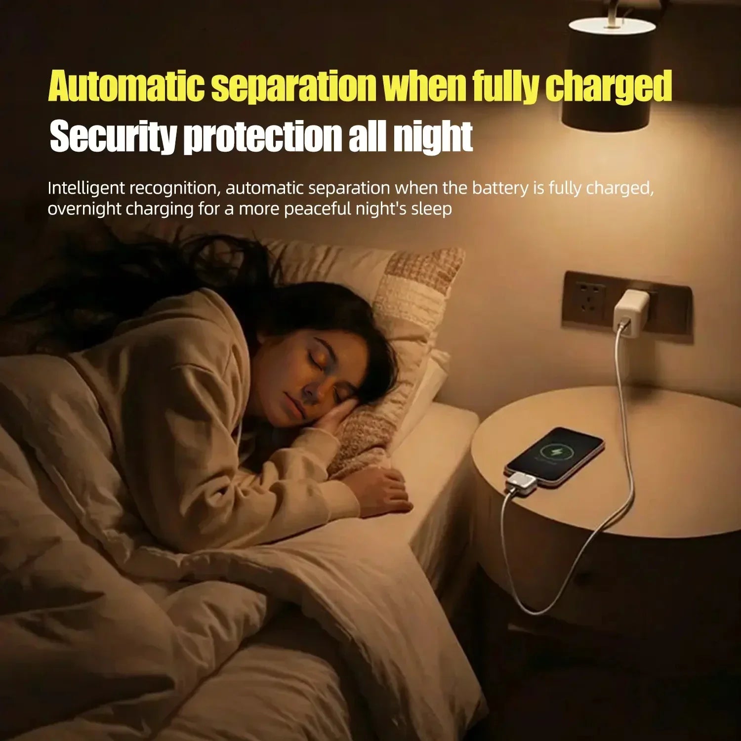 140W Fast Charging Automatic Physical-Disconnect Charger Smart Battery Anti-Overcharge Protection Charge Adapter Type-C Port