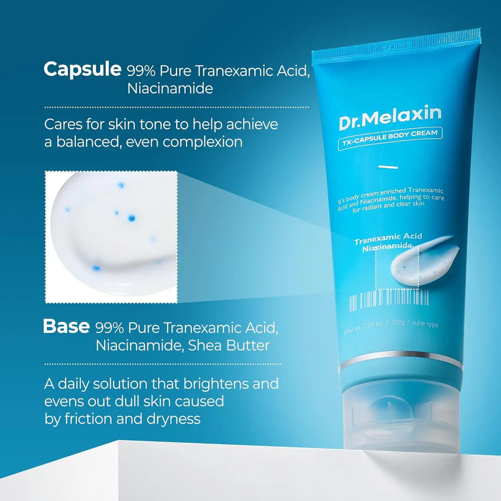 Dr.Melaxin TX Capsule Body Cream – 99% Pure Tranexamic Acid & Niacinamide Capsule 200g