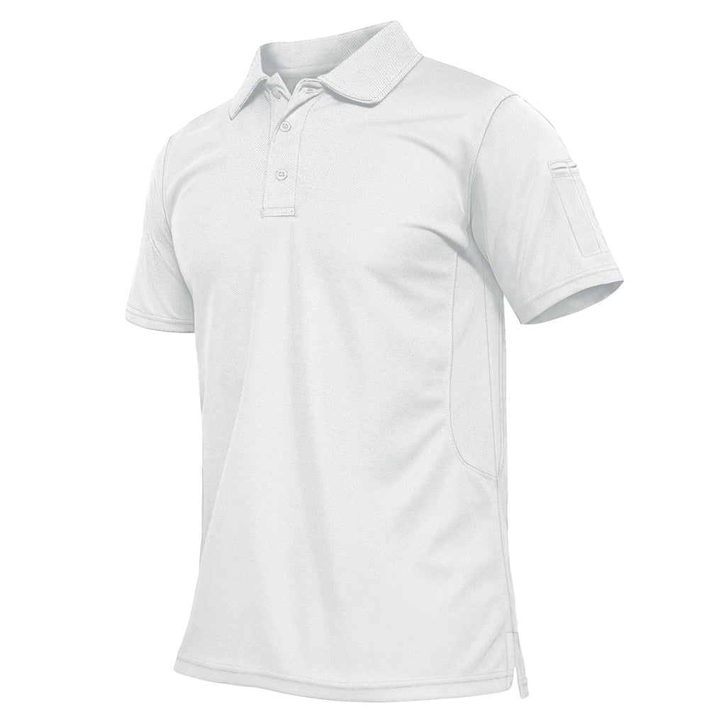TACVASEN Summer Colorful Fashion Polo Tee Shirts Men's Short Sleeve T-shirt Quick Dry Team Work Green T-Shirt Tee Tops Clothing