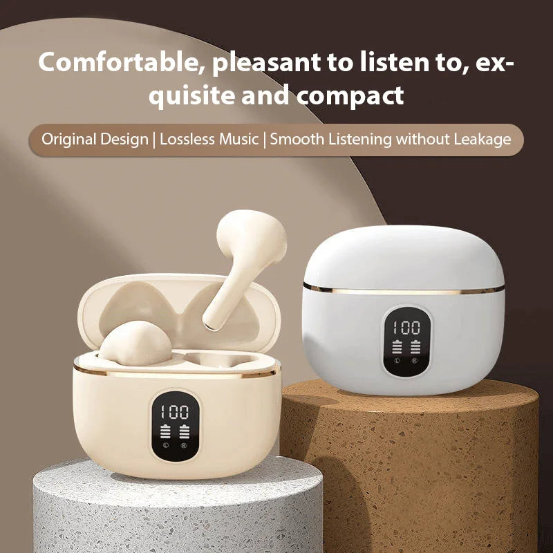 Wireless Earphone HIFI Stereo Sound Bluetooth 5.3 Headphones Power Display Earbuds Noise Reduction For iPhone Samsung Headsets