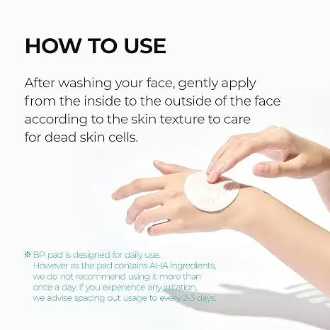 Dr.Melaxin BP Pore Exfoliating Pad for Dead Skin & Blackheads, Minimize Pores, Prevent Breakouts 165ml, 70pads.