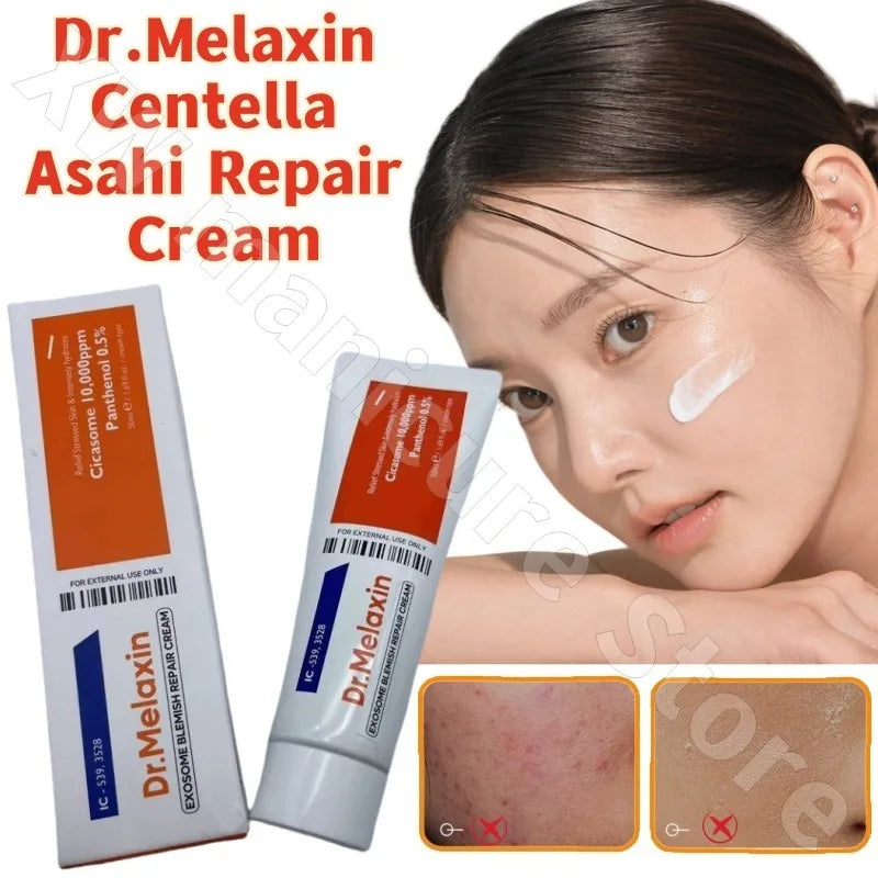 Dr.Melaxin Centella Asahi Repair Cream Soothing Repair Moisturizing Improvement Dullness and Fading Acne Marks 50ml