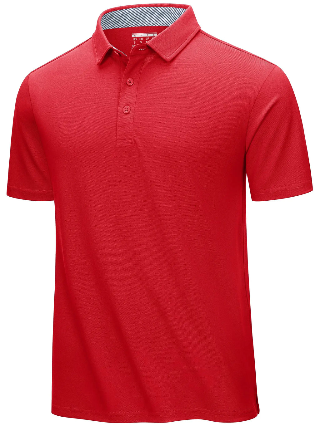 TACVASEN Summer Cotton Blend Golf Polos Shirts Mens Work Polo T-shirts Quick Dry Casual Short Sleeve Pullover Tops Outdoor Tee