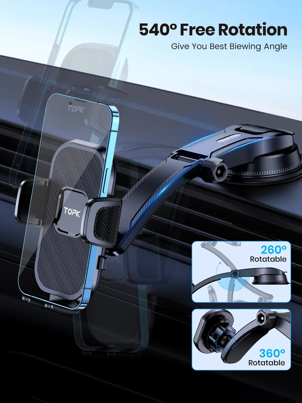 Gravity Car Phone Mount