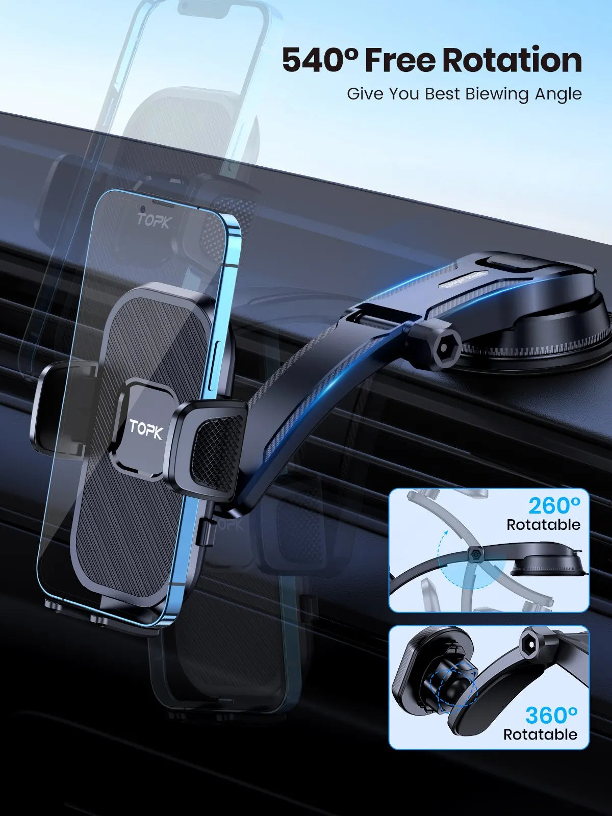 Gravity Car Phone Mount