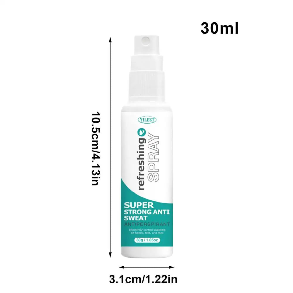 30ml Antiperspirant Spray Underarm Odor Removal Spray Body Armpit Fresh Antiperspirant Spray Refreshing Deodorant Spray