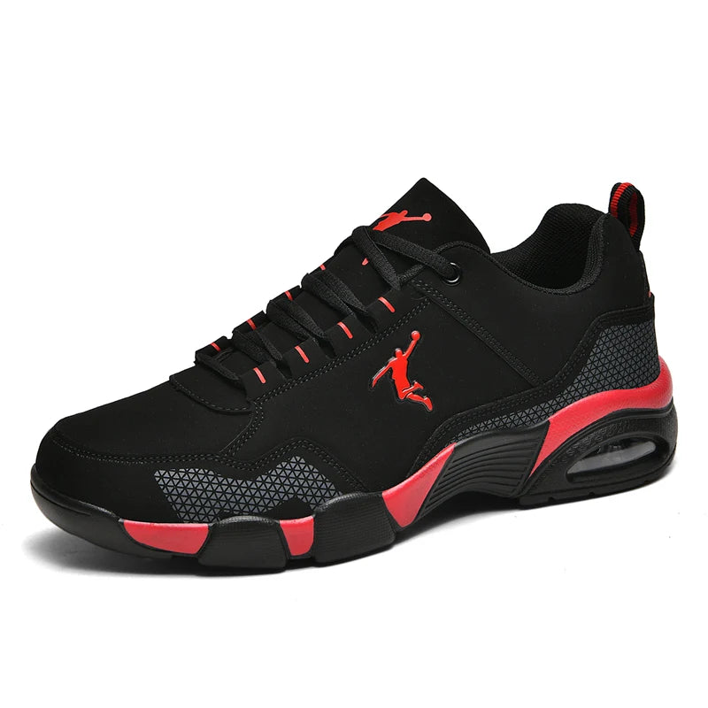 2025 new men's sports shoes outdoor men's running shoes fashion comfortable leather walking shoes men's jogging training shoes