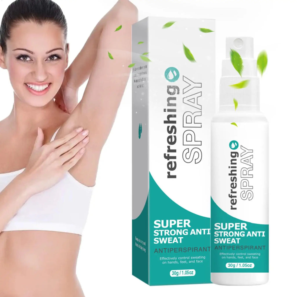 30ml Antiperspirant Spray Underarm Odor Removal Spray Body Armpit Fresh Antiperspirant Spray Refreshing Deodorant Spray