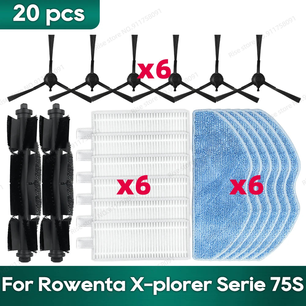 Compatible For Rowenta X-plorer Serie 75S RR8577WH, 75 S+ RR8587WH, Rowenta X-plorer S135 S135+ / S140 S140+ Accessories Parts