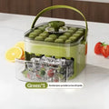 50 Grids Press Type Double Layer Ice Cube Tray With Lid Reusable Ice Mold Storage Box Ice Making Tool For Household