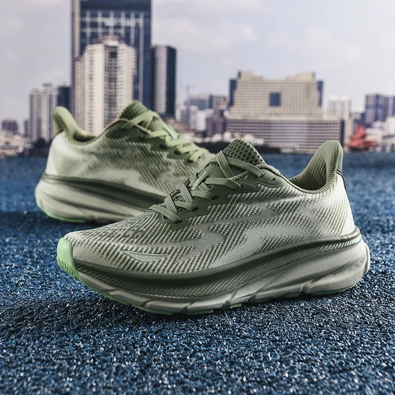 Marathon Sports Running Shoes Men Breathable Lightweight Women Comfortable Athletic Nonskid Leisure Outdoor Hiking Trail Sneaker