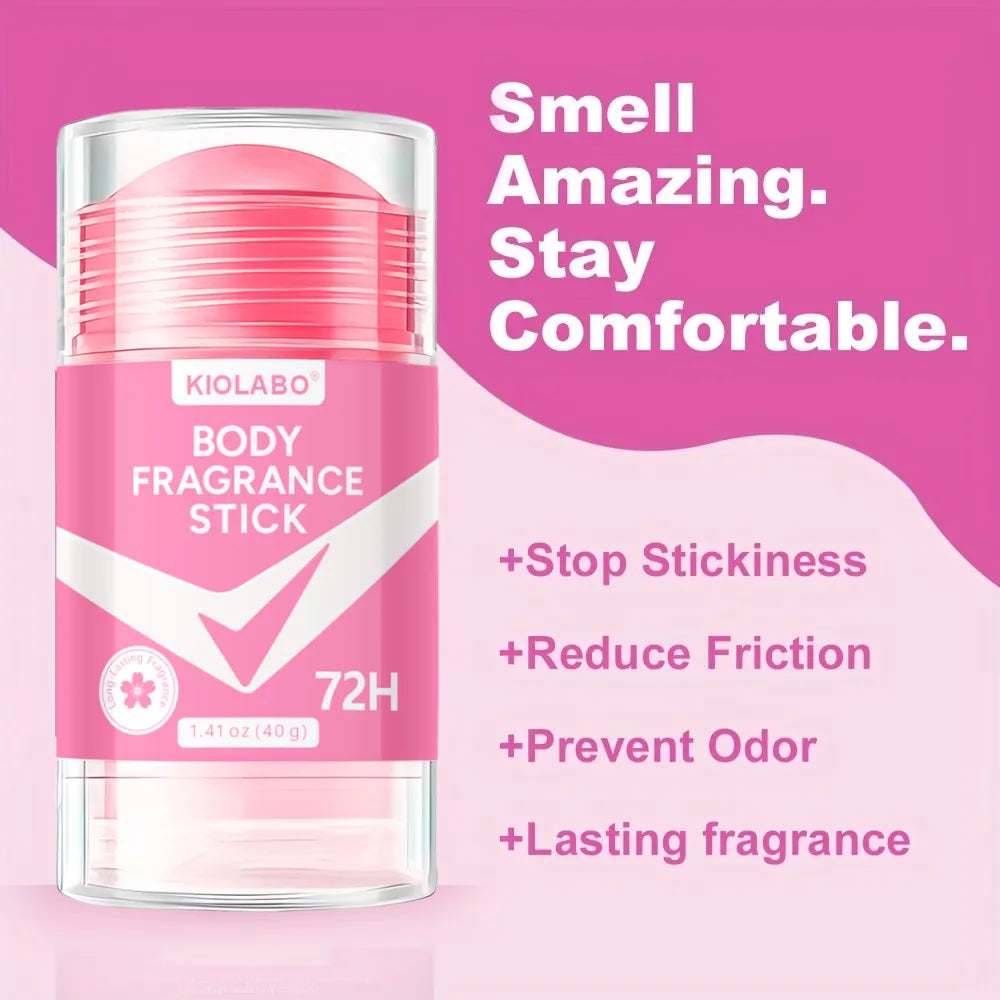 KIOLABO Rose Scent Deodorant Stick, Mild Hypoallergenic Formula, Refreshing Comfort, Hydrating Skin Care, Natural Long-Lasting F