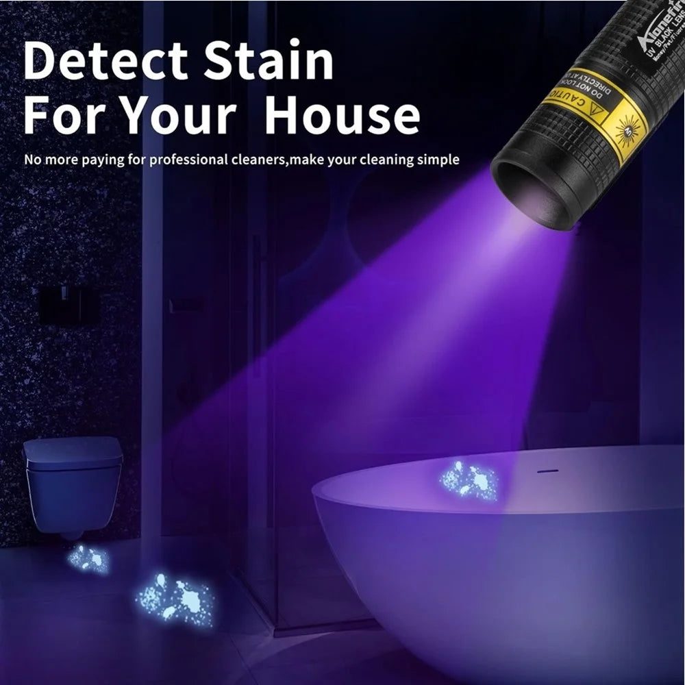 365nm UV Blacklight Flashlight – Rechargeable
