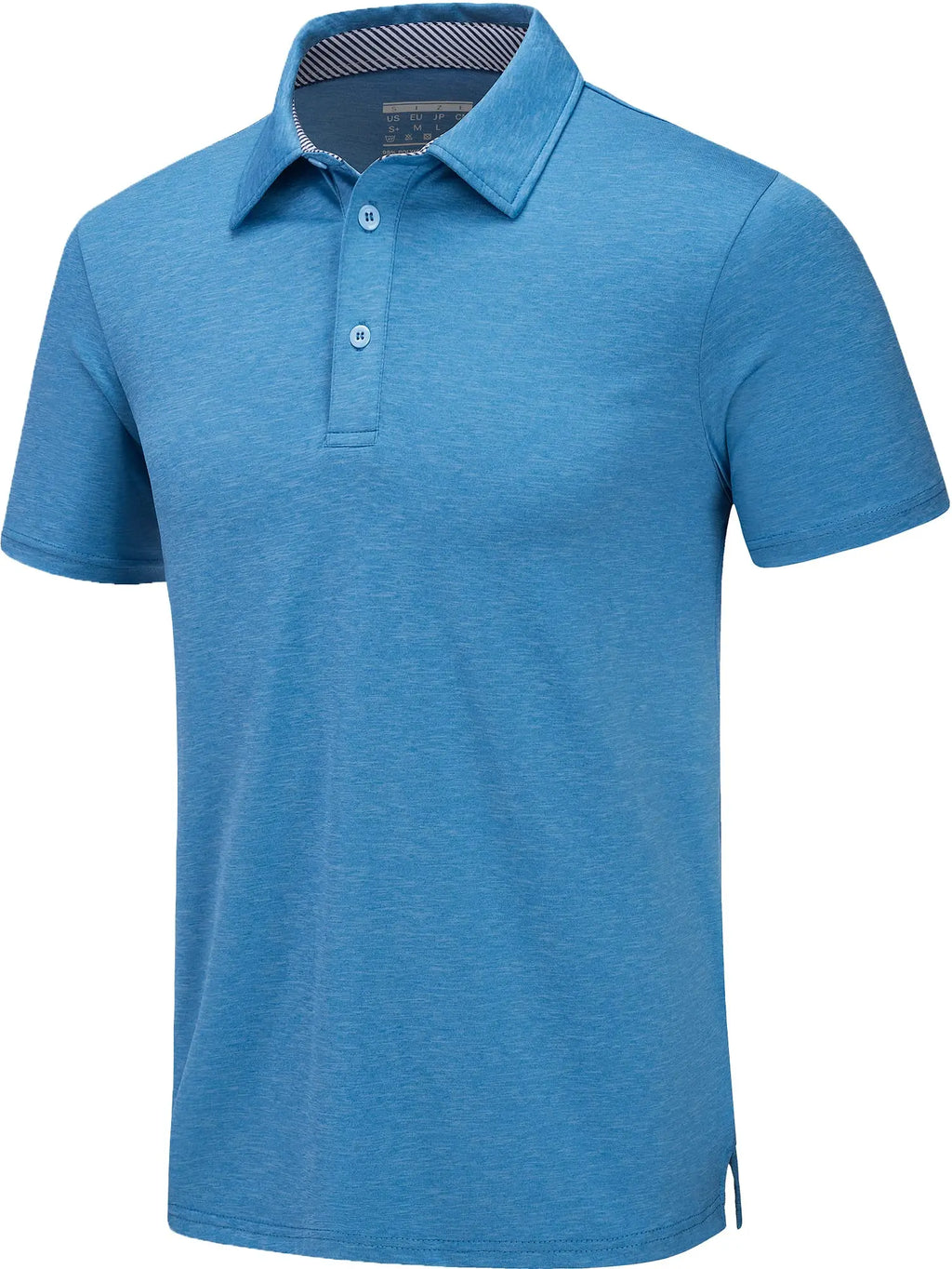 TACVASEN Summer Polo T-shirts Mens Casual Short Sleeve Shirts 3 Buttons Down Quick Dry Breathable Golf Fishing Pullover Workwear