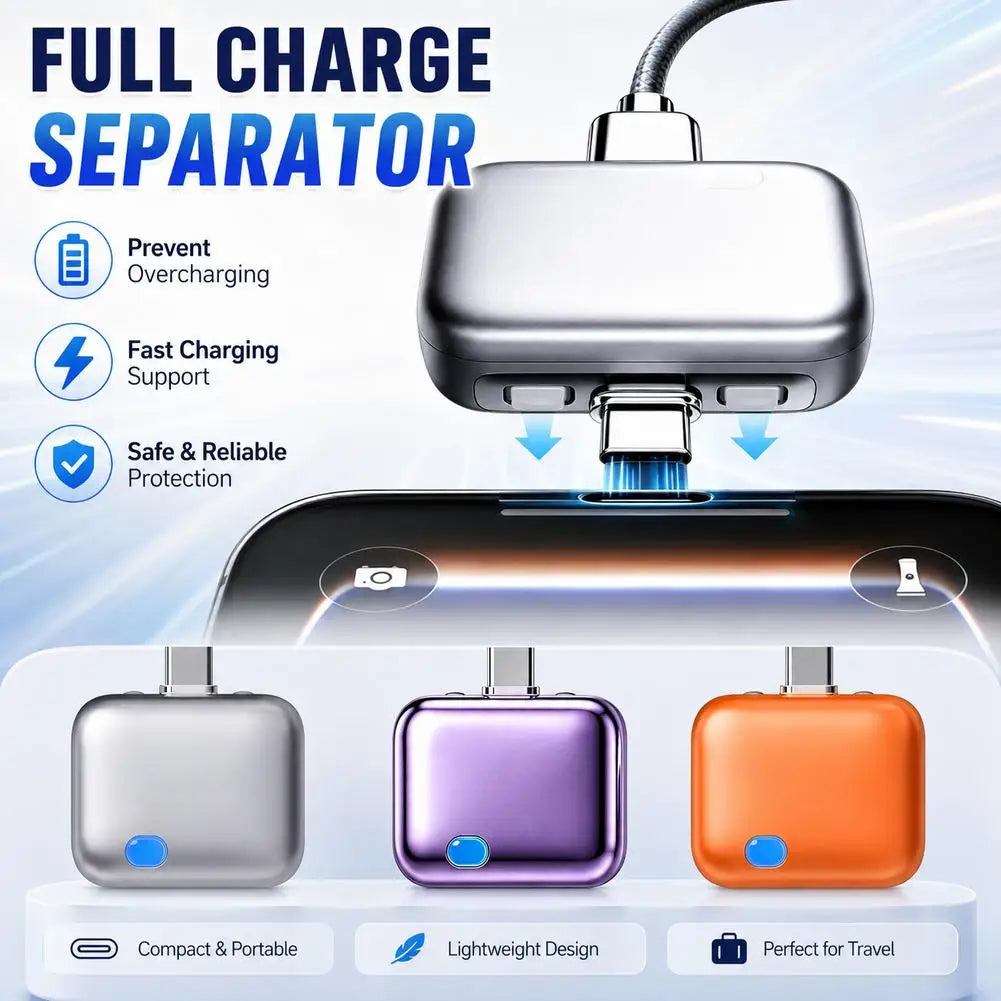 140W Auto Disconnect Charger Adapter Full Charge Self-Cut Automatic Separation Fast Charger, Anti Overcharge Battery Protection