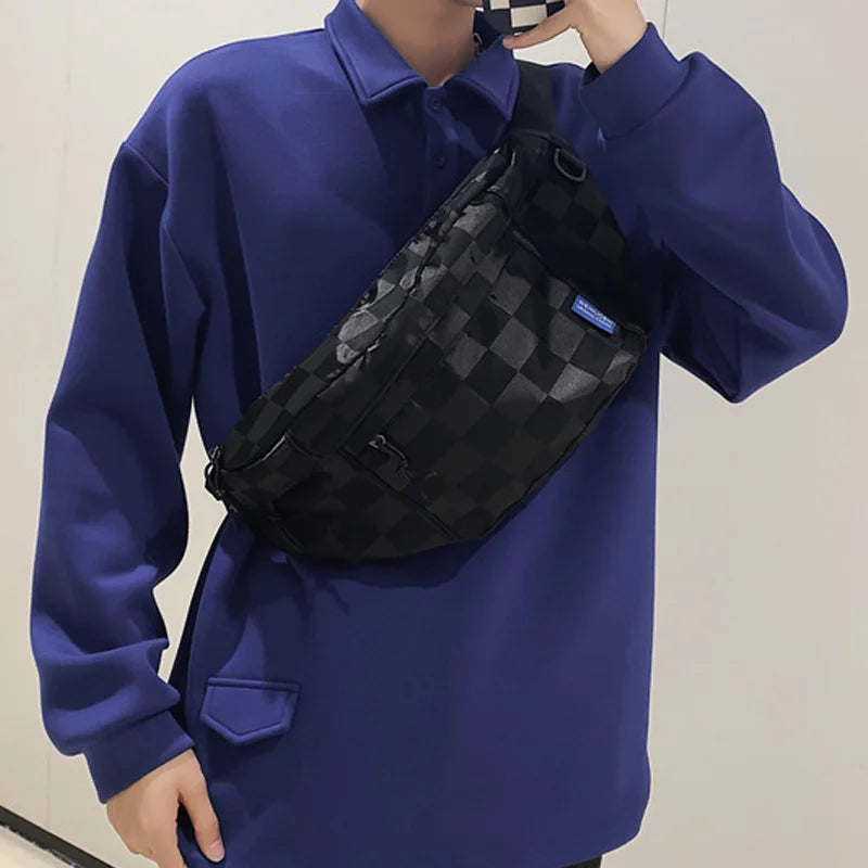Large Capacity Men Chest Bags Fashion Waist Bag Unisex Street Hip-hop Shoulder Bag Chest Pack Outdoor Sport Fanny Pack Belt Bags