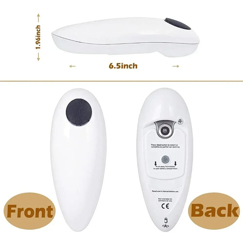 Electric Can Opener, Automatic Restaurant Bottle Opener, Battery Operated, Handheld Jar Can Tin Opener, Kitchen Accessories