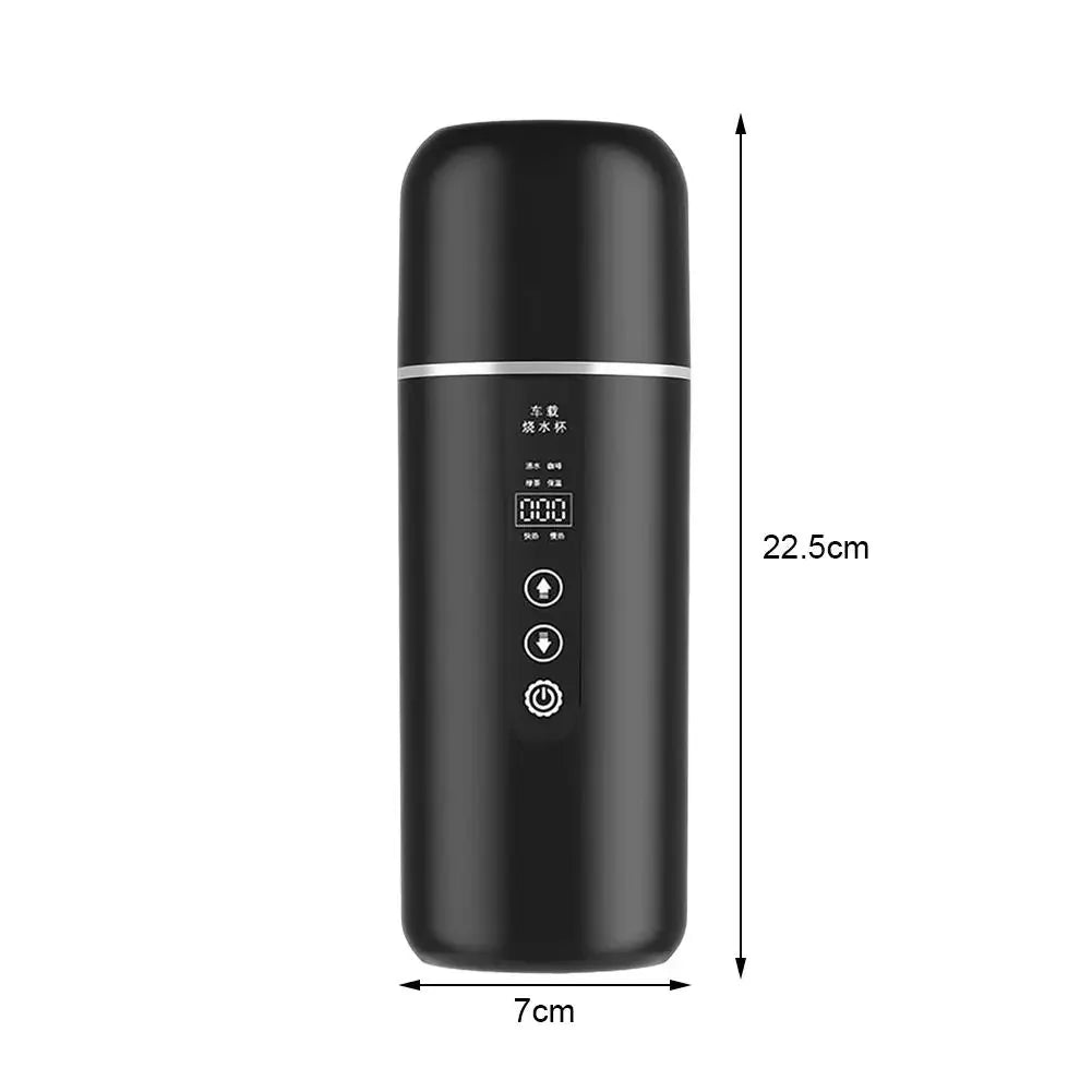 12V 24V Car Heating Cup 500Ml Electric Kettle Water Heater Boiling Mug Boiler Thermostatic Tumbler Termos Thermos Thermal Mug