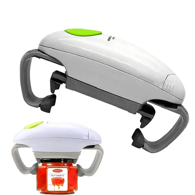 Electric Can Bottle Lid Opener Binaural One-key Automatic Restaurant Screw Cap Handheld Kitchen Gadget Jar Glass Bottle Tin Tool