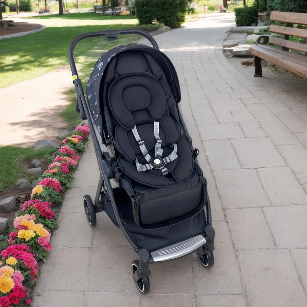 Universal Baby Stroller Seat Cushion Head and Body Support Pillow Infant Car Seat Insert For DOONA Newborn Stroller accessories
